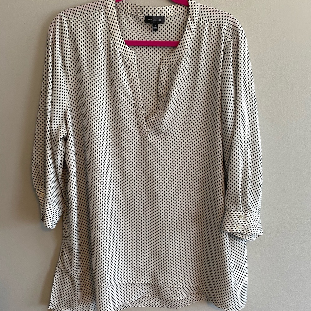 Long polka dot blouse- the Limited XL